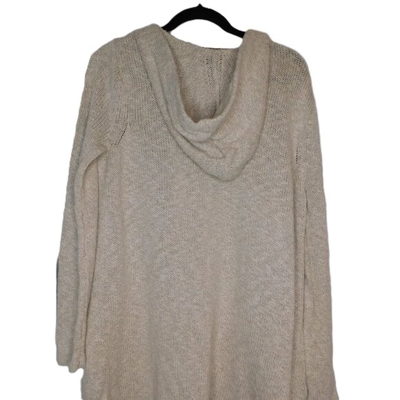 Jenni Kayne Oatmeal Cotton Linen Long Hooded Open Cardigan | VGUC | Small - Picture 5 of 10